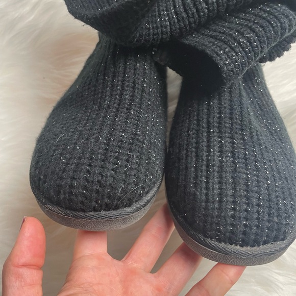 Women’s SO Black Sparkly Sweater Boot Size 9M - Picture 4 of 9